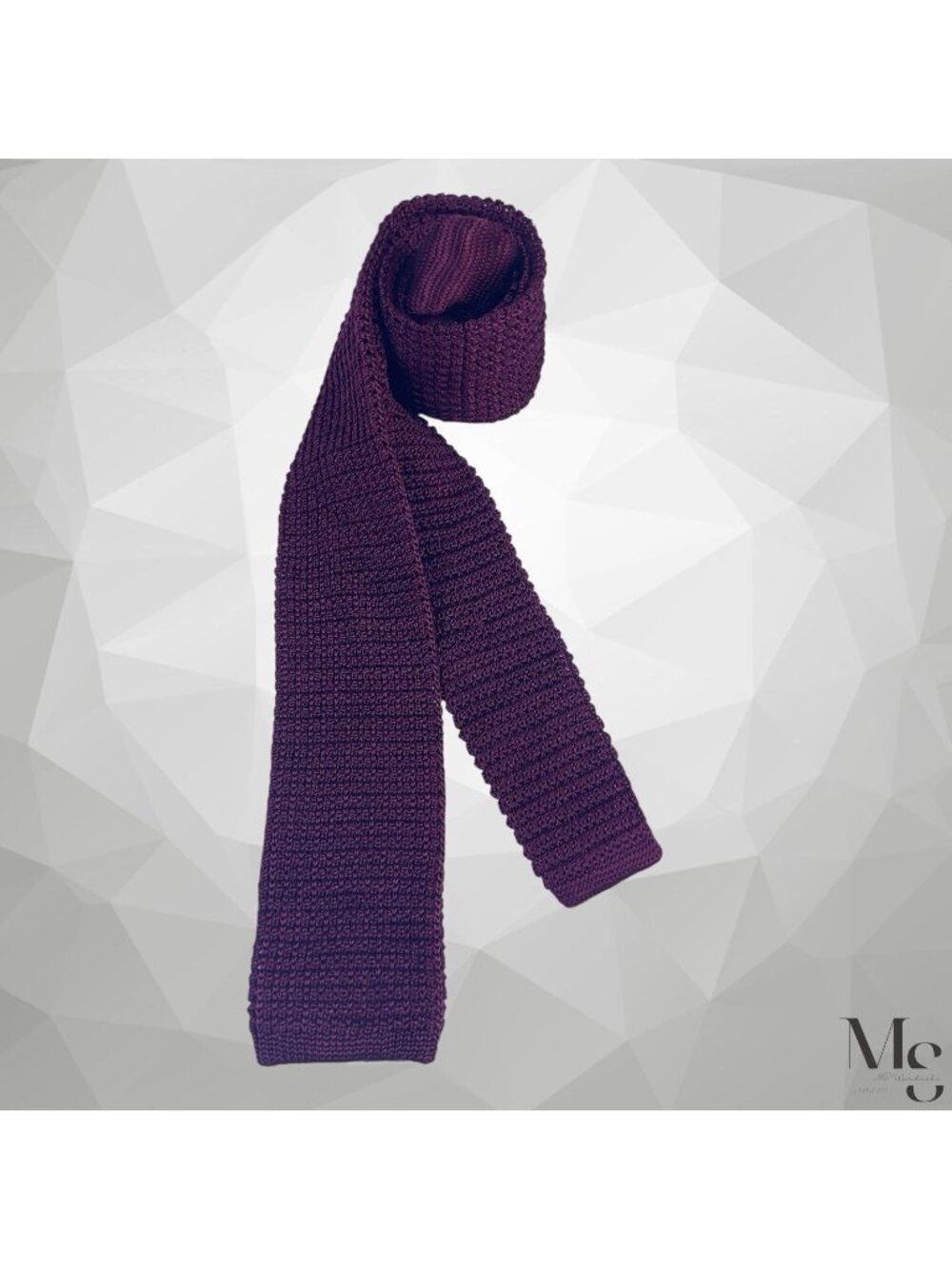 J.CREW LUDLOW Burgundy Solid Luxury Designer Silk Knit Tie 50"-2" EUC